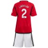 Officiële Voetbalshirt + Korte Broek Manchester United Lindelof 2 Thuis 2023-24 - Kids